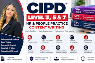 write content on cipd level 3 5 and 7