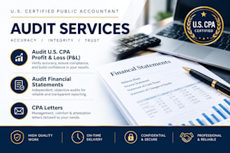 licensed cpa letter, audit profit and loss, financial statement, cashflow