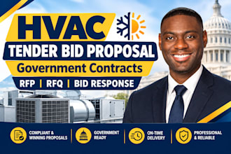 prepare hvac tender bid proposal for government contracts