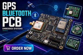 design gps, bluetooth and embedded sytems pcb