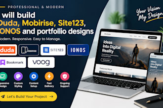 build duda universe ionos bookmark mobirise voog site123 portfolio website