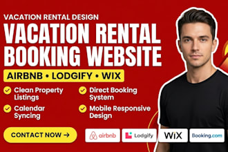build vacation rental website airbnb host website lodgify booking website design