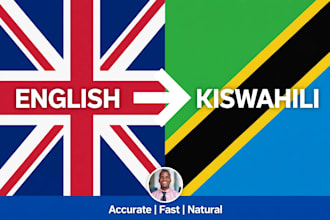translate english to swahili and swahili to english professionally