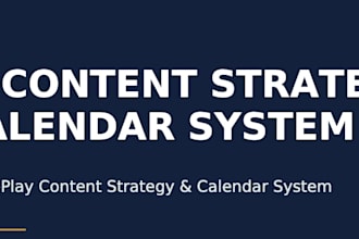build a complete content strategy for your business