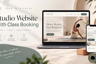 build a yoga or pilates studio website with class booking