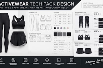do activewear sportswear leggings gym wear tech packs for fitness clothing brand