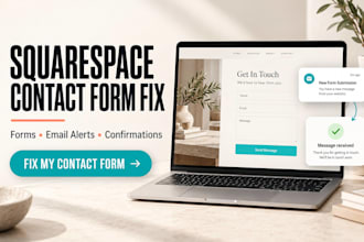 fix squarespace contact form, email notifications, confirmation message