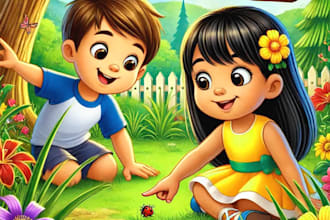 children book illustration and children book illustration