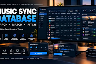 build a local music search and pitching database for sync licensing teams