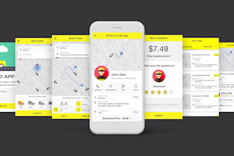 develop taxi mobile app, online taxi booking app ai webapp, mobile development