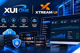 setup xui one xtream UI server API SSL epg and reseller panel