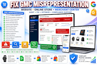 fix website or online store needs improvement google merchant center gmc misrep