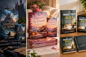 design fantasy book cover, romance book cover amazon book cover kdp cover design