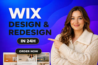 design wix website, redsign wix website and ecommerce store