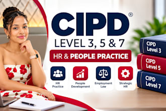 write content on cipd level 3 5 and 7