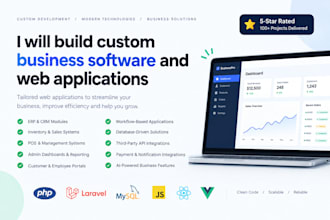 build custom business software and web applications