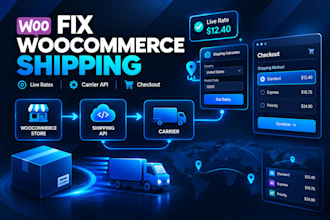 fix woocommerce shipping rates, carrier API and checkout delivery errors