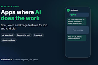 build an ai mobile app with chat, voice or image features
