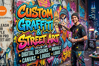 create a custom graffiti design for you
