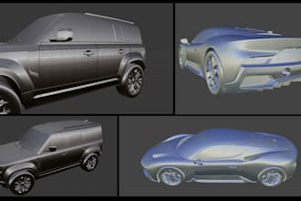 create 3d models for automotive, yacht and product