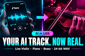 remake your suno ai song with live instruments and pro sound