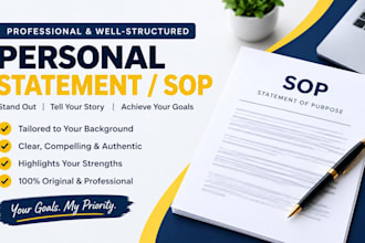 edit and refine your personal statement sop, motivational letter, residency era