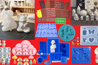 make custom silicone molds for resin, soap, candle, chocolate, for epoxy casting