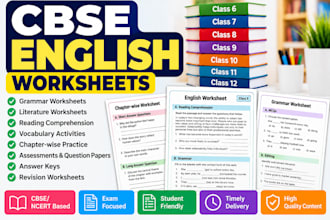 create cbse english study material and assessments