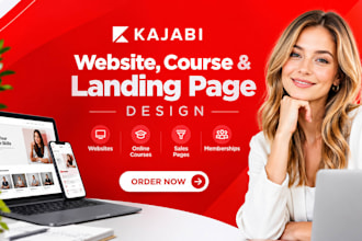 do kajabi website design, kajabi landing page, kajabi online course website