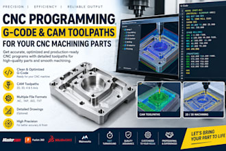 do cnc programming g code and cam toolpaths for your cnc machining parts