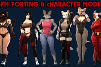 create, rig, port, and edit custom sfm model, gmod playermodel, mmd, or l4d2