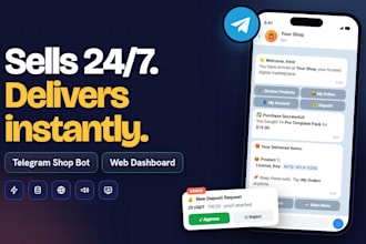 build your telegram shop bot with instant delivery and dashboard