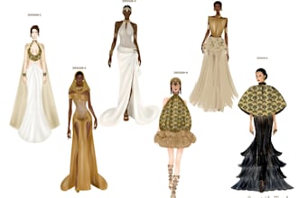 create custom fashion illustrations for you