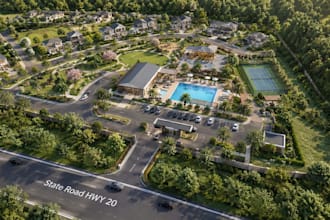 design 2d 3d master plan, site plan, residential commercial development building