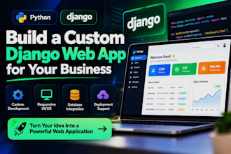 build a custom web app with python django