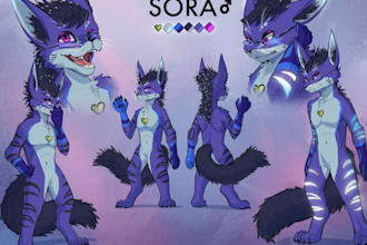 draw furry reference sheet, fursona art, fursuit reference sheet furry nsfw art