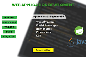 develop java backend applications