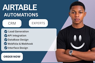build airtable databases, automations, CRM, softr web apps
