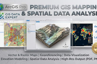 do arcgis mapping, spatial analysis and gis map creation