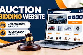 create a professional online auction website, bidding platform, or marketplace