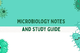 create easy microbiology notes and study guides