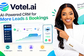 set up votel ai CRM, ai receptionist, voice agent, booking and automation system