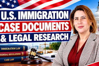 help with immigration legal research and case document preparation