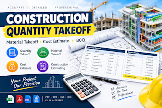 do construction material takeoff and quantity takeoff