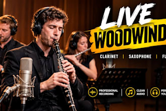 record live clarinet, saxophone or flute parts for your song