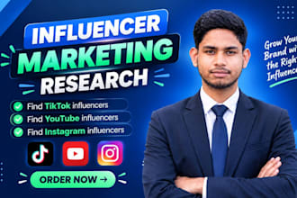 research influencers for instagram tiktok and youtube marketing