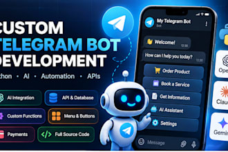 build a custom telegram bot with python and ai automation
