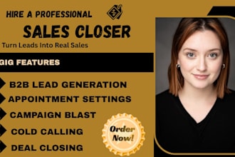 lead generation sales closer email list building linkedln lead and cold calling