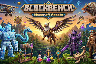 make high quality model in blockbench minecraft