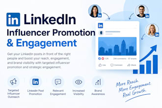 grow your linkedin post reach with influncer promotion and engagement